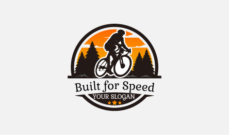 Cycling Person Race Logo