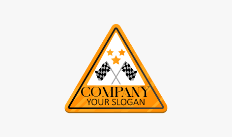 Flags Sign Race Logo