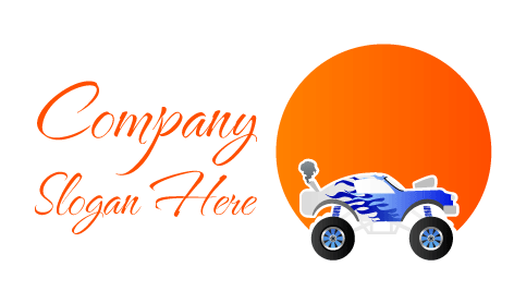 Monster Truck Race Logo