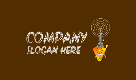 Logotipo De Radio De La Torre De Comunicaciones Gris