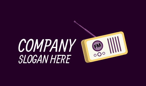 Logotipo De Señal De Radio De Micrófono
