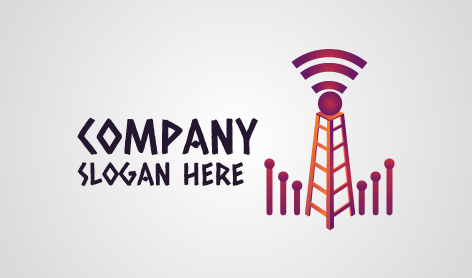 Logotipo De La Torre De Señales De Radio