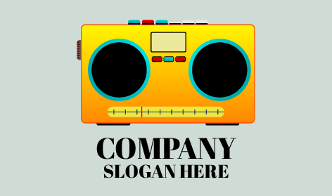 Logotipo De Radio Amarillo Vibrante