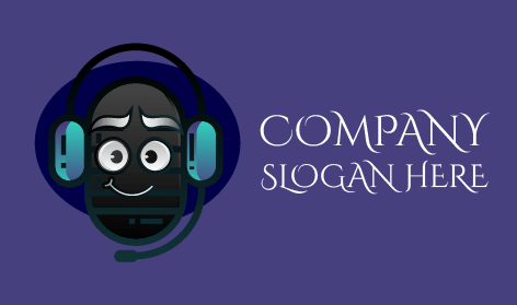 Logotipo Caprichoso De La Radio Del Micrófono