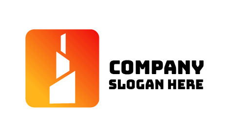 Logotipo Imobiliário De Torre De Construção