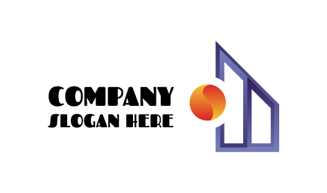 Logotipo Imobiliário Círculo Laranja