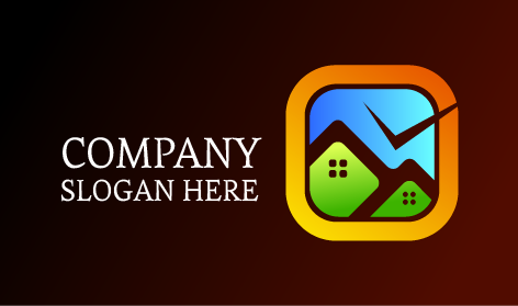 Logotipo Imobiliário Da Casa Quadrada