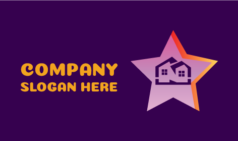 Logotipo Imobiliário De Residência Estrela