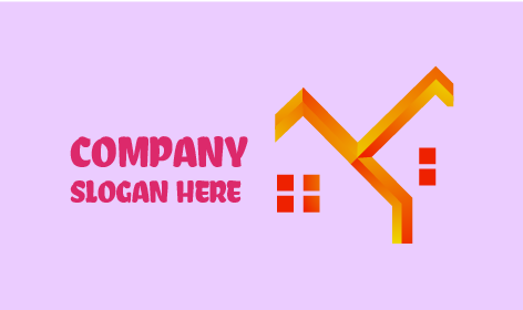 Logotipo Imobiliário De Casas Gêmeas