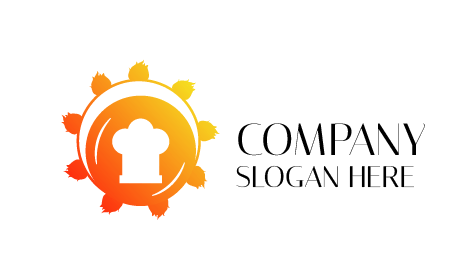 Logotipo Do Restaurante De Chapéu Flamejante