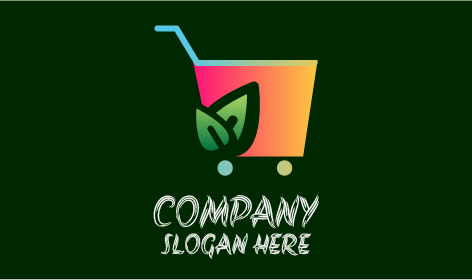 Eco Friendly Cart Retail Logo