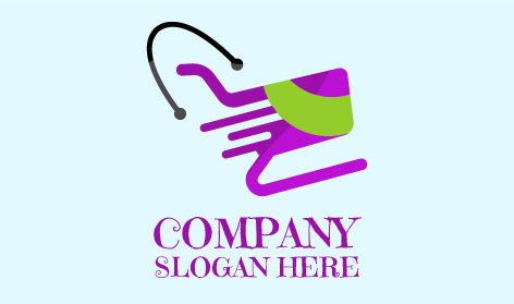 Logo De Vente Au Détail De Chariot De Saut à La Corde