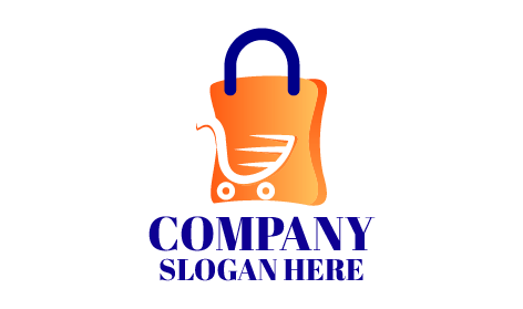 Shopping Cart Bag Retail Logo