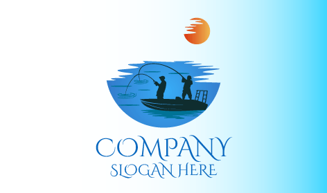 Logo De Rivière De Bateau De Sport