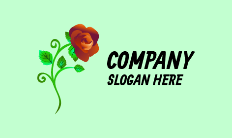 Yeşil Saplı Gül Logosu