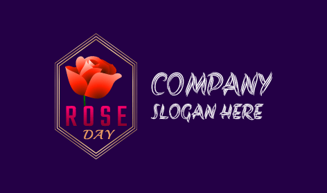 Mor Zemin Gül Logosu