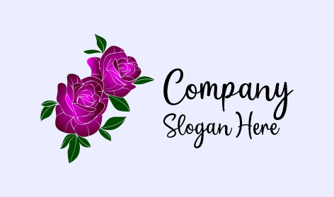 Mor Gül Çifti Logosu