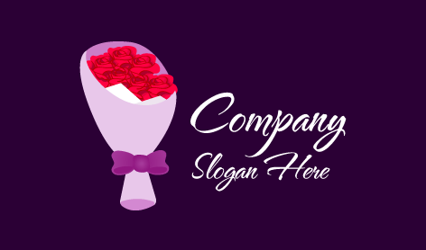 Kırmızı Gül Buketi Logosu