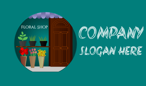 Gül Çiçekçi Dükkanı Logosu