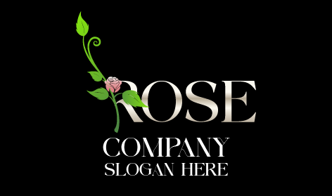 Şık Gül Vazo Logosu