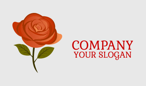 Canlı Turuncu Gül Logosu