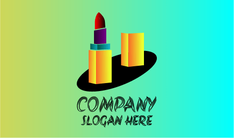 Logo Salon Lipstik Merah Tua