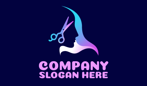 Logo Salon Layanan Perawatan Rambut