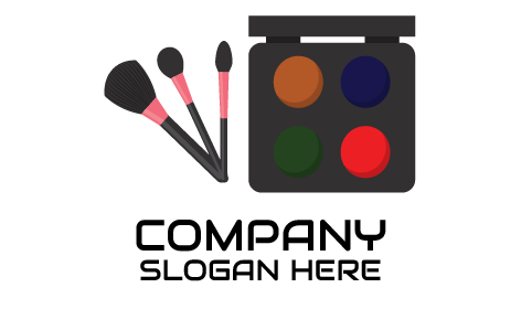 Logo Du Kit De Maquillage Du Salon