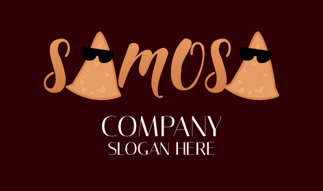 Cool Samosa Wordmark Logo