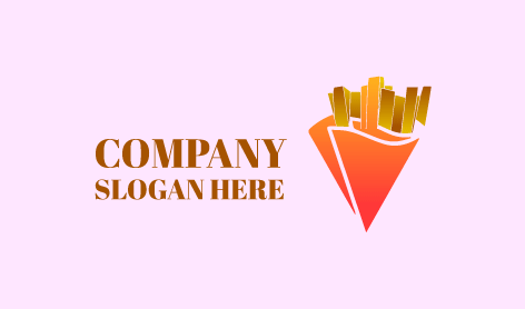 Logotipo De Batatas Fritas Samosa Crocantes