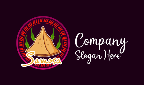 Green Chili Samosa Logo