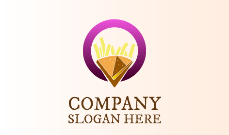 Logotipo saboroso de batatas fritas Samosa