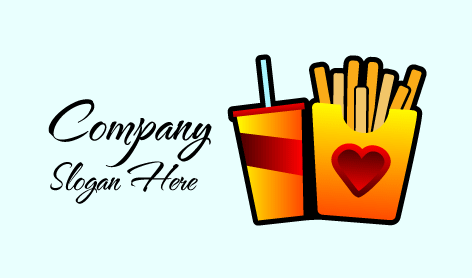 Snack Fries Food Takeout Logo