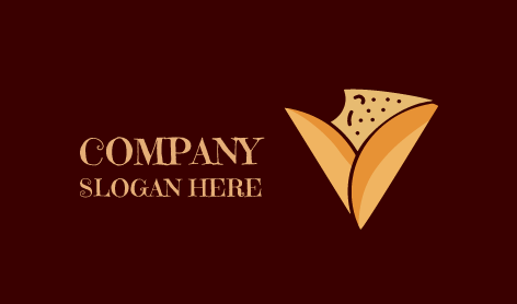 Logotipo Saboroso Da Mordida De Chamuça