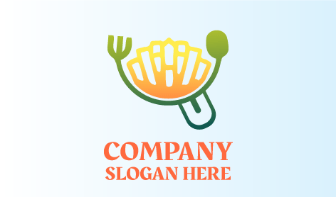 Logotipo Amarelo Apetitoso De Batatas Fritas