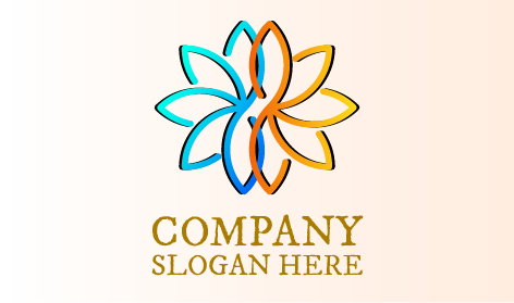 Çiçek açan Çiçek Spa Logosu