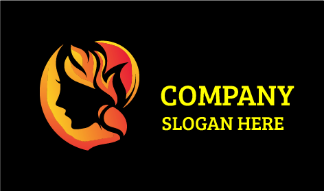 Logo Femminile Arancione Chiaro