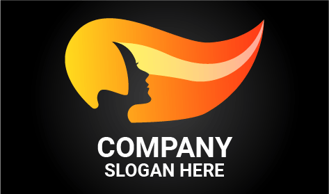 Delizioso Logo Spa Per Capelli Arancioni