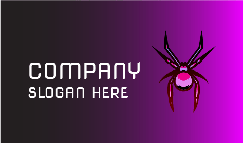 Logo Araignée Rose Vif