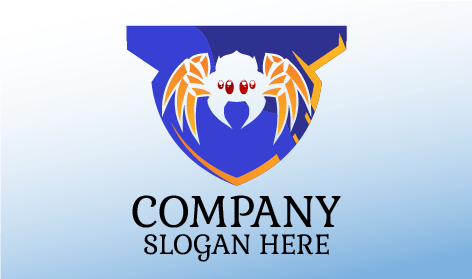 Logo D'araignée À Double Œil