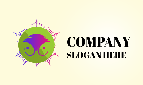 Logo D'araignée Bicolore