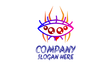 Logo D'araignée À Quatre Yeux