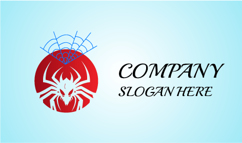 Logo D'araignée Aux Yeux Marron