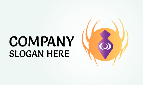 Logo D'araignée Orange Pastel