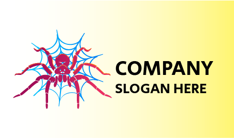 Logo D'araignée Rose Tropicale