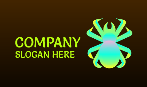 Logo D'Araignée Aux Teintes Vibrantes
