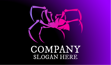 Création De Logo D'Araignée Errante