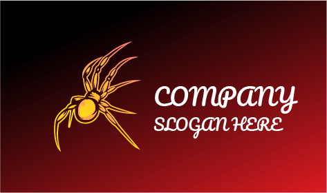 Logo D'Araignée Attaquante Jaune