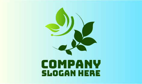 Dark Green Spring Leaves Logo