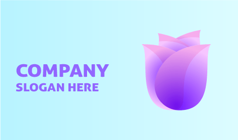 Lavender Tulip Spring Flower Logo